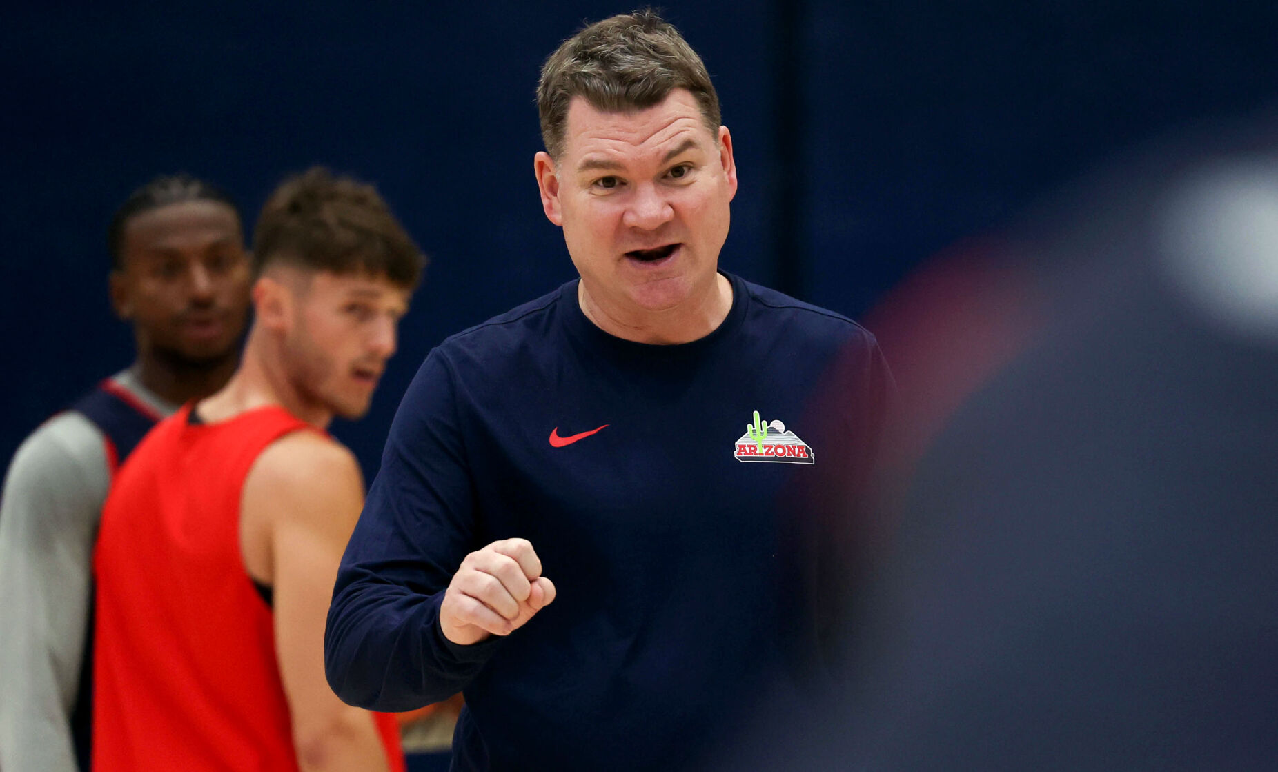 Arizona mens basketball practice